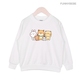 퍼니베베 동물친구들 맨투맨 쭈리 아동  키즈 티셔츠 A125