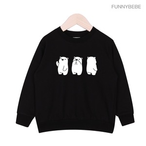 퍼니베베 북극곰 맨투맨 쭈리 아동  키즈 티셔츠 A185